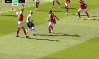 中国足彩网-【英超】凯恩扳平热苏斯扎卡破门！枪手3比1十人热刺